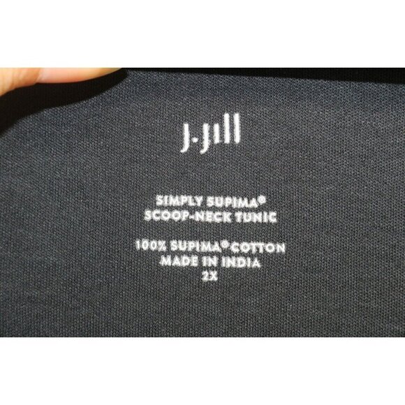 J. Jill 3/4 Sleeve Simply Supima Scoop Neck Tunic-Size 2X-Very Soft - Picture 3 of 7